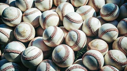 White Baseball Balls.