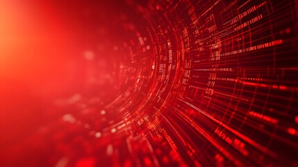 red technology background and abstract digital tech circle.copy space.