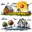 © cff999 - vector illustration of a farm and a house