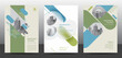 © imoooun - Template vector design for Brochure, AnnualReport, Corporate Presentation, Portfolio, Flyer, layout modern, posters set with grapient shape patterns. Eps10
