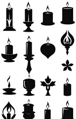 Wall Mural - set of candles