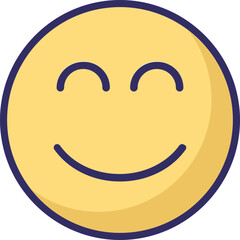 Emoticon Emoji vector Icon with isolated  background