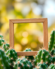 Wall Mural - Cactus frame