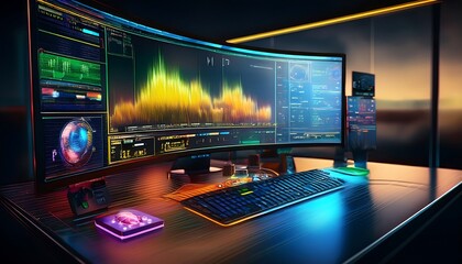  An interactive timeline showing the tools and features of video editing software 