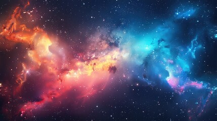 Aufkleber - Northern lights, space, colorful astronomy.