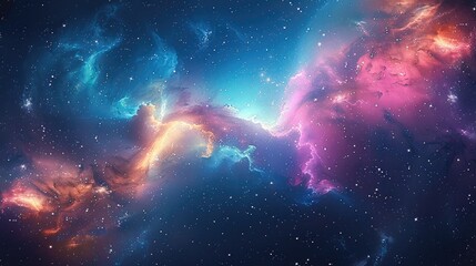 Aufkleber - Northern lights, space, colorful astronomy.
