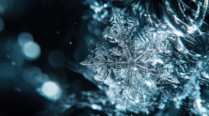 Wall Mural - A delicate snowflake