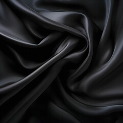 Wall Mural - Black Silk Fabric Texture