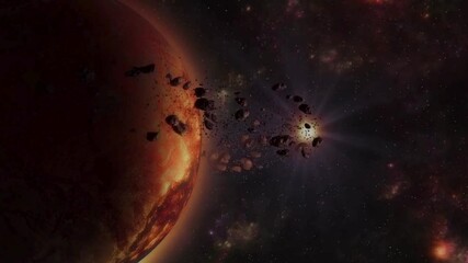 planet in space