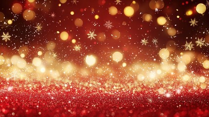 Sticker - Sparkling red holiday background