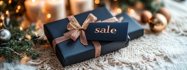 gift boxes with the inscription sale.