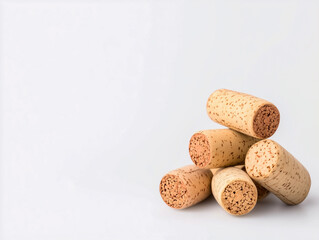 Wine corks background close-up