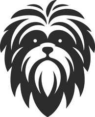 Shih Tzu poses a Very, cute vector silhouette Dog Design