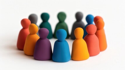 Wall Mural - vibrant clay style 3d networking icon, a colorful marketing element, designed with playful textures,