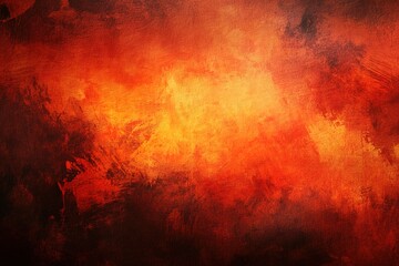 Wall Mural - abstract red and orange background, dark brown background, blurred, grunge texture