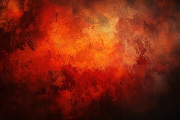 Wall Mural - abstract red and orange background, dark brown background, blurred, grunge texture