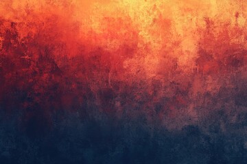 Wall Mural - a background with a rich red gradient, showcasing the warm glow of an orange sun in sunset hues