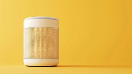 Sticker - Modern Smart Speaker on Yellow Background