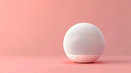 Sticker - White Sphere Diffuser on Pink Background