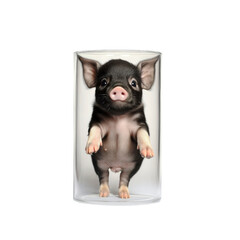 Piglet Trapped in a Glass Jar