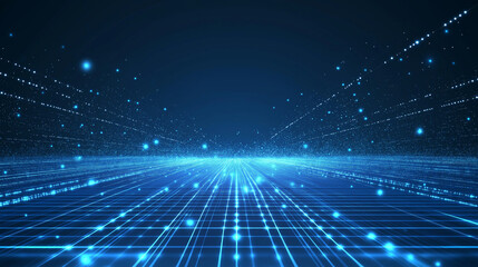 A blue grid with glowing lines on a dark background, a futuristic digital landscape
background, Ai