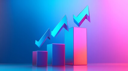 Poster - Dynamic Growth Graph in Vibrant Colors