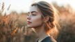 © WS Studio 1985 - Serene Profile of a Young Woman in Nature