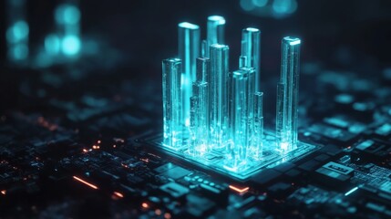 Poster - Futuristic Technology Abstract Circuit Design