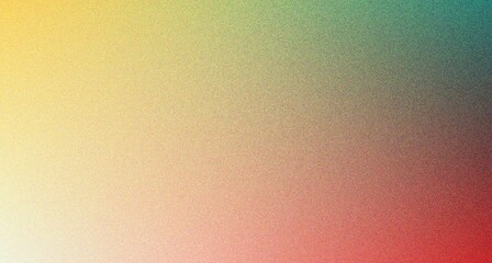 Aufkleber - Red yellow green gradient grainy background, blurred colors noise textured banner design