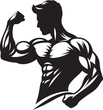 © Md Hasan - Dumbbell curl exercise Gym exercise Silhouette illustration isolated on a white background