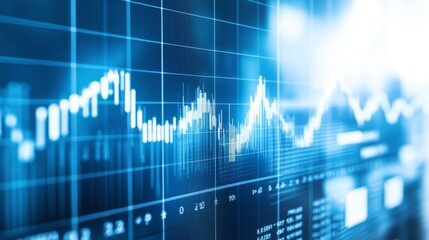 Leinwandbilder - Data Visualization with Stock Market Trends and Analytics