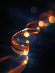 Aufkleber - Swirling ribbons of vibrant light create a magical atmosphere, reflecting the joy of the holiday season. Generative AI
