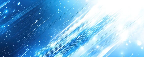 Wall Mural - Dynamic abstract  background with blue and white lines, perfect for modern digital designs and futuristic themes