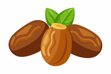 Sticker - Illustration of dates fruits