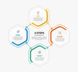© Graphic_Era - Vector infographic label design with circle infographics template design and 4-5-6 options or steps. Can be used for process diagram, presentations, workflow layout, banner, flow chart, info graph.