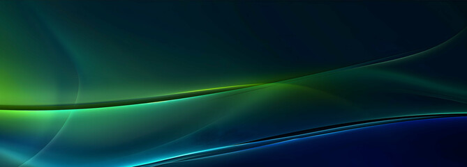 green and blue dark gradation background a gentle curve