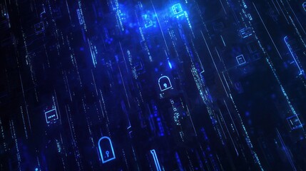 Abstract Digital Security Background