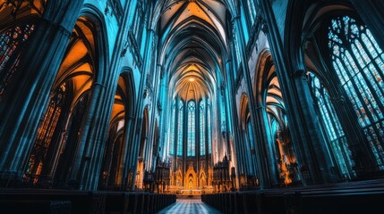 Ethereal Light in Stunning Gothic Cathedral