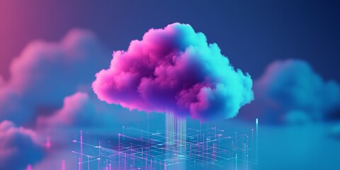 Wall Mural - visual that shows that software makes life easier in ways to communicate, easy communication between provider and customer, it software branch, 