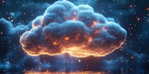 Wall Mural - cloud technologies