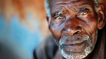 Wall Mural - Close Up Portrait of an Elderly Man