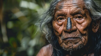 Wall Mural - Portrait of an Indigenous Elder