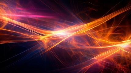 Poster - abstract fractal light background