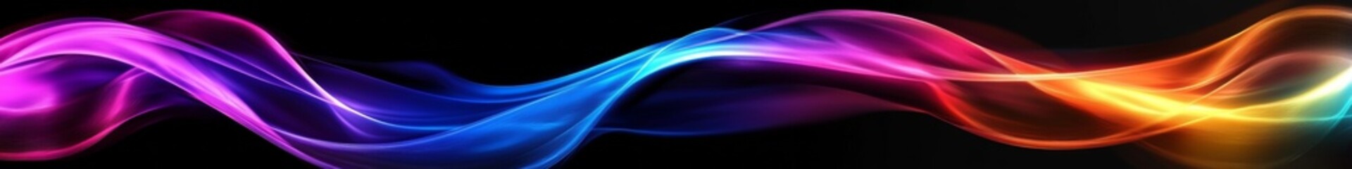 Wall Mural - a colorful wave with a rainbow of colors