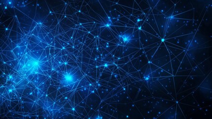 Background in blue technology or business