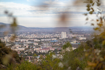 Skopje, a thriving urban panorama
The city of Skopje, seen from above
Aerial view of the Macedonian capital
Skopje, a mosaic of colors and shapes where the mountains meet the metropolis.