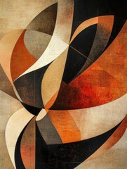 Aufkleber - Colorful abstract shapes mimic gift boxes and ribbons, adding a vibrant and festive touch that enhances any creative space. Generative AI