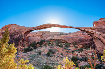 Arches National Park in the fall of 2024 near sunset