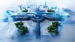 © authapol - Expansive Blueprint of Public Transportation Hub Design