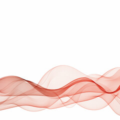 Red wave abstraction. Brochure Template. Eps 10